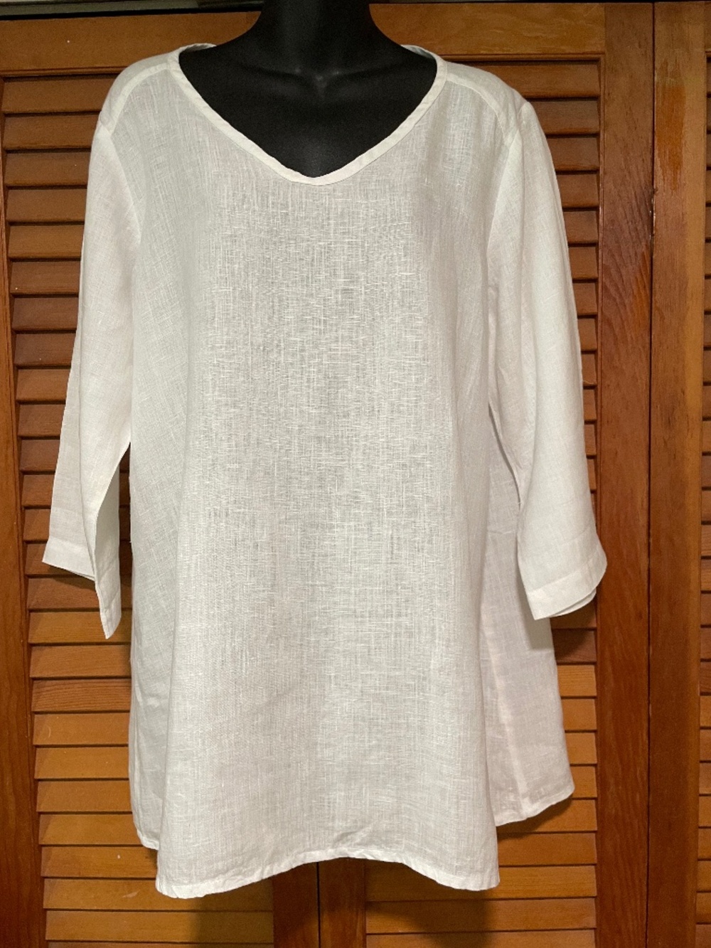 Women's very relaxed fit FLAX linen tunic top